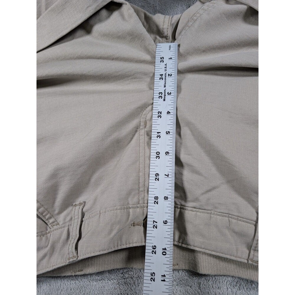 Carhartt Smithville Ripstop Shorts Womens 10 Tan Mid Rise Workwear Pockets - Picture 10 of 12